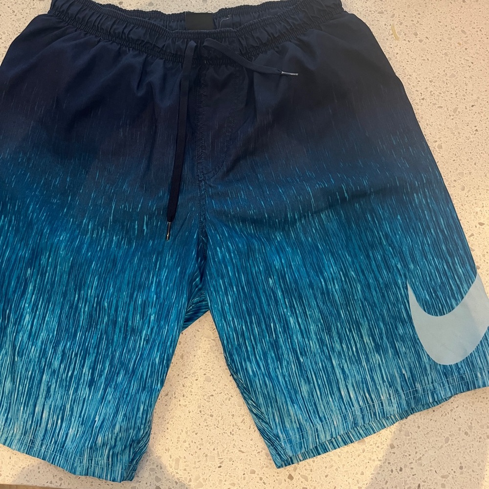 Nike Men’s Blue Gradient Swim Trunks